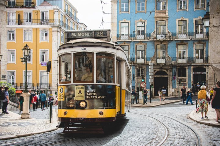 The No. 28 tram in Lisbon